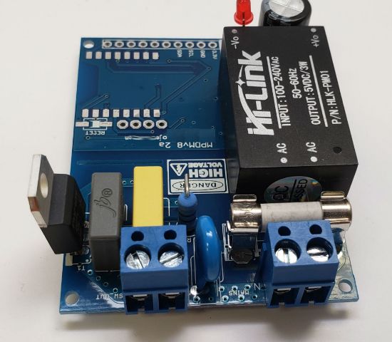 Picture of Arduino Raspberry Pi AC Mains Dimmer Development Board with Integrated Phase Detection and ZCD (Zero Crossing Detection)