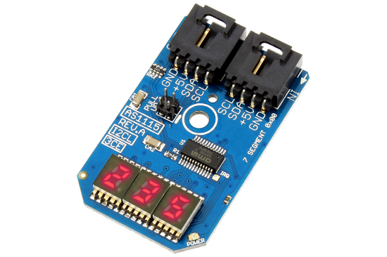 Picture of Display I2C Mini Module 7-Segment 3-Character LED (RED 3-Character LED)