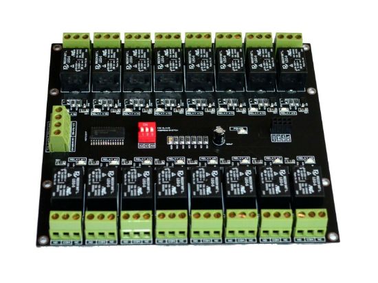 Picture of 16 Channel I2C Relay Electromagnetic 3.3V 5.0V Smart Home Assistant ESP32 ESP826 Chip is pcf8575