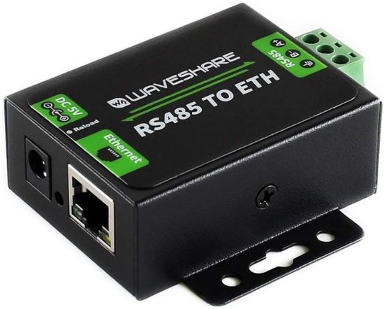 Picture of RS485 to Ethernet Converter RJ45 it can be configured via webpage High Speed