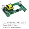 Picture of PoE 5V2A Active Power Over Ethernet HAT Fit for Raspberry Pi 4 Model B/3B+ A3