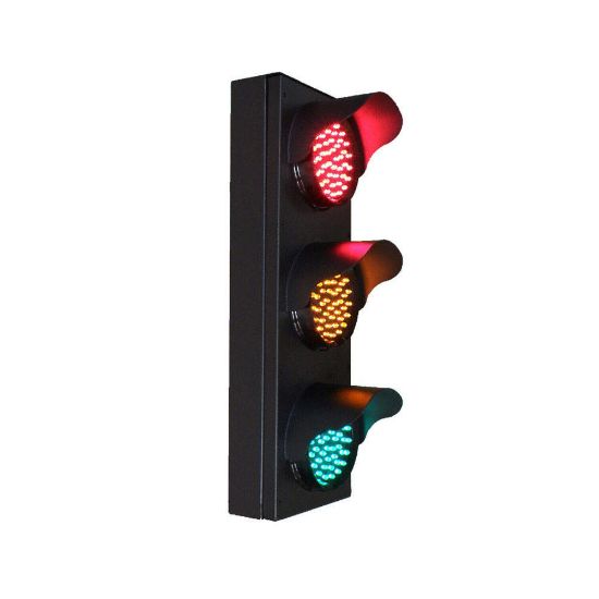 Picture of 100mm Led RED/Amber/Green Traffic Signal Light Aluminum Case 45pcs LED per Color