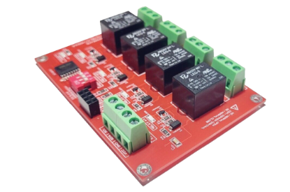 Picture of 4 Channel I2C Relay Electromagnetic 3.3V 5.0V Smart Home Assistant ESP8266 ESP32